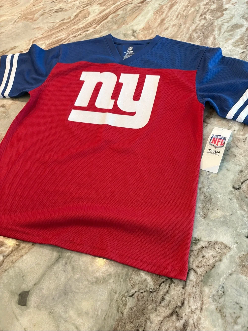 Kids New York Giants NY NFL Football Team Apparel XL Size 14 Jersey Shirt